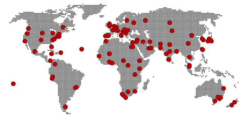 Map from Around DH in 80 Days