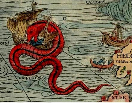If a map already exists with all the dragons’ hideouts, we should probably use it. (Image from the Carta Marina)