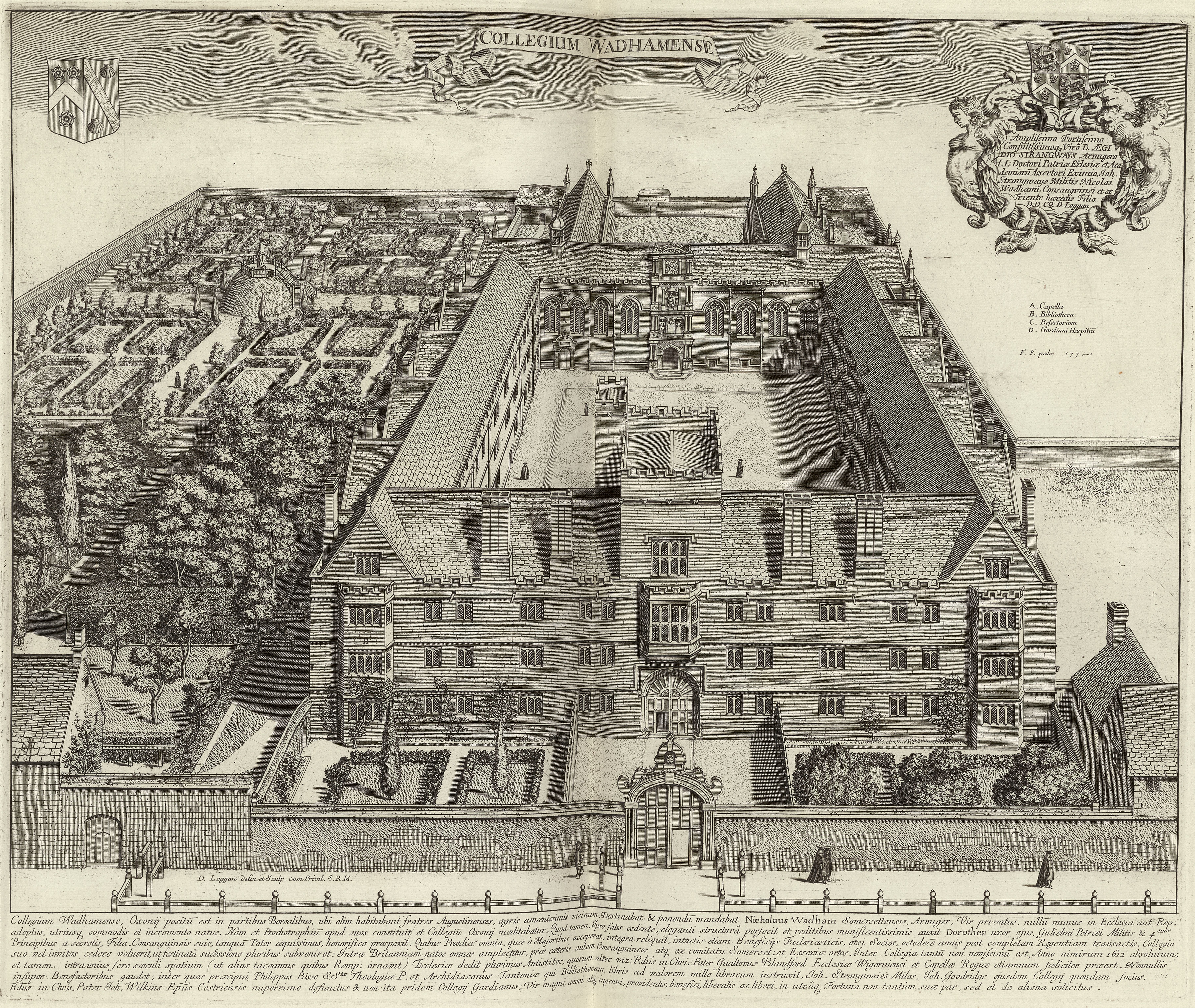 Wadham College in 1675