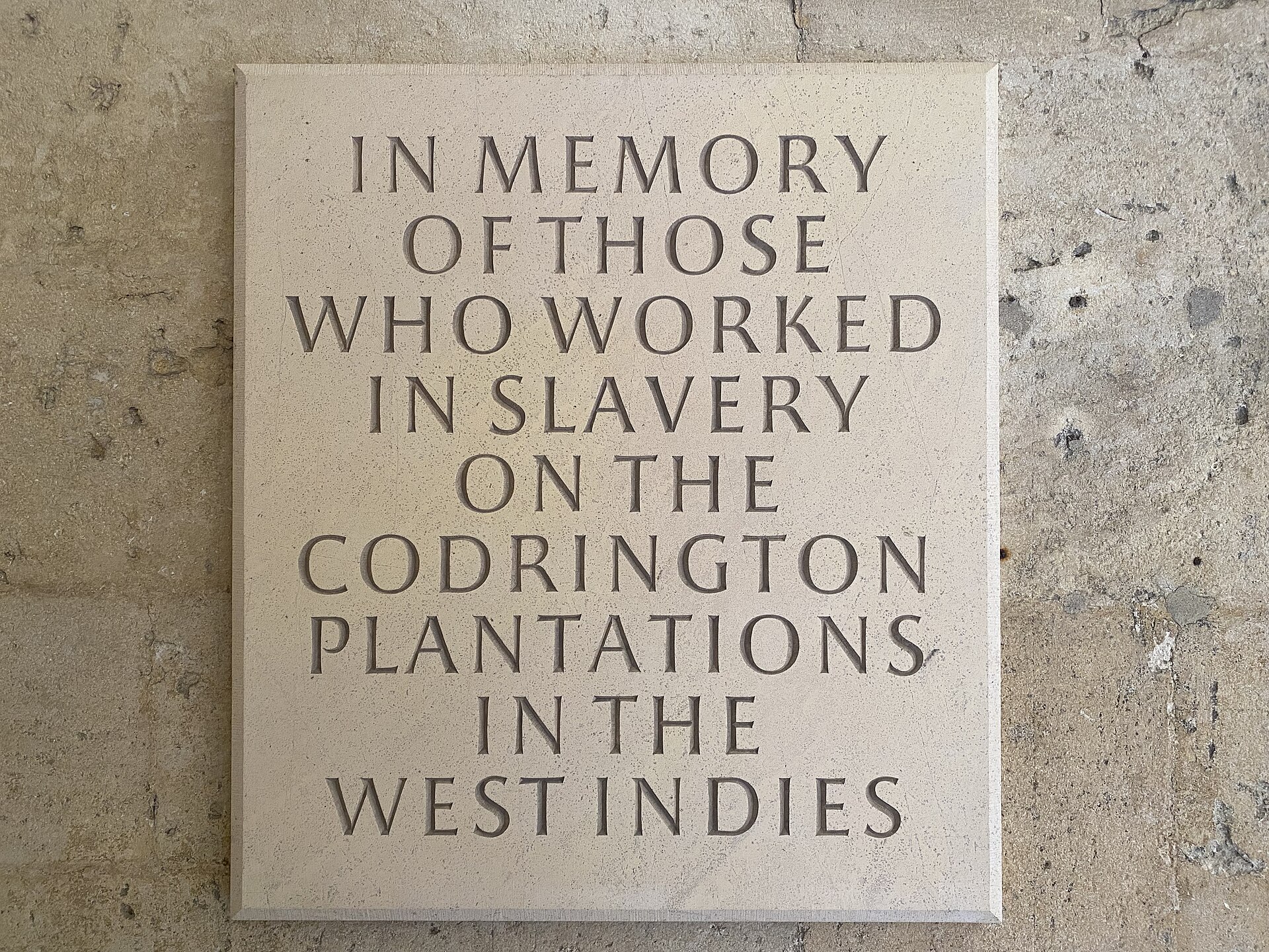 All Souls College Library plaque