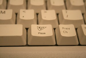 Pizza key on a Netpliance i-Opener keyboard