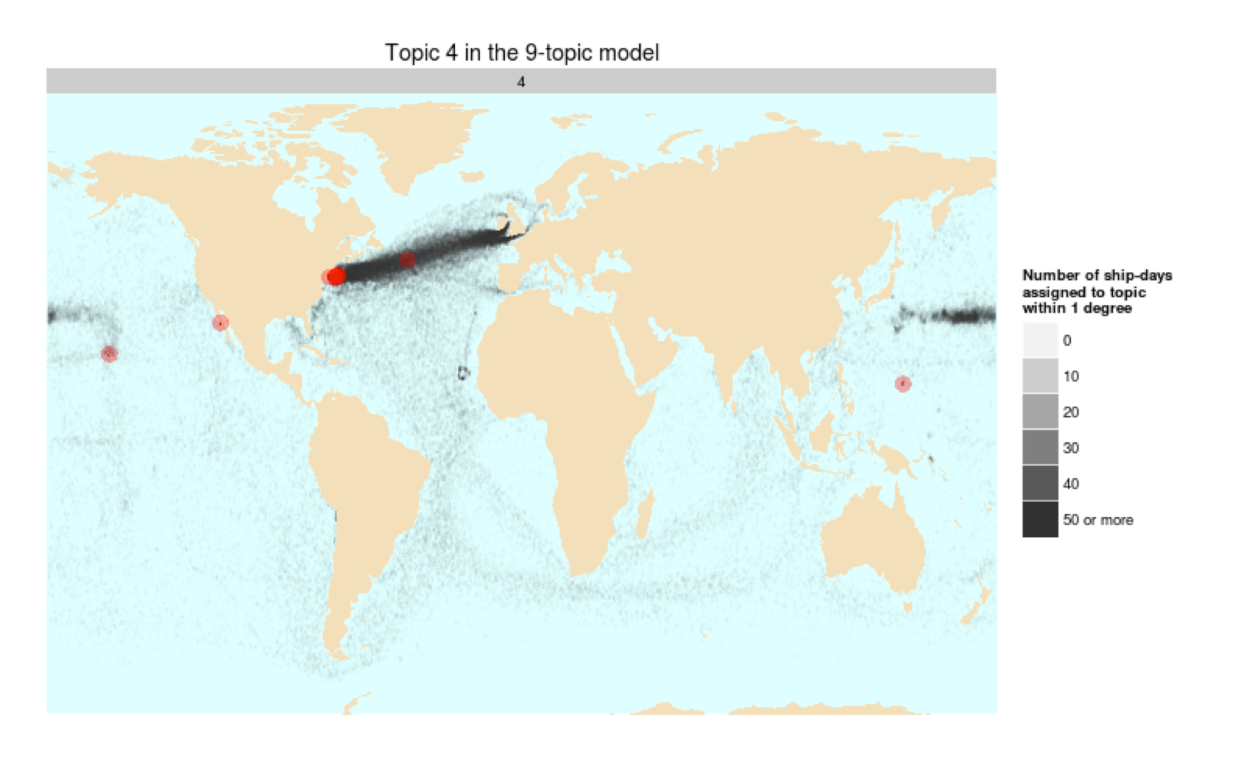 Figure 4: Topic 4 in the 9-topic model