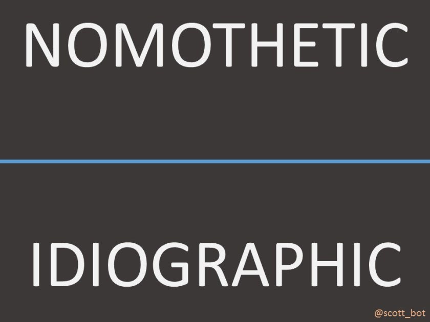 Nomothetic / Idiographic