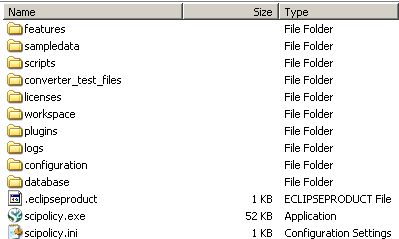 Figure 2.2: Click ‘scipolicy.exe’ to run the Sci2 Tool